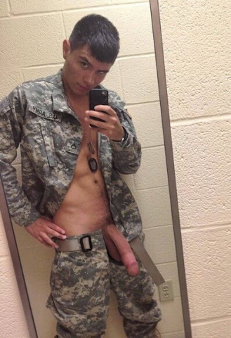 Hung Army Selfie