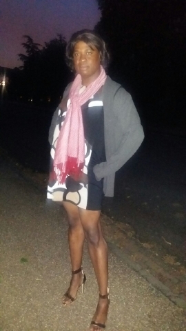 trudy in park at night