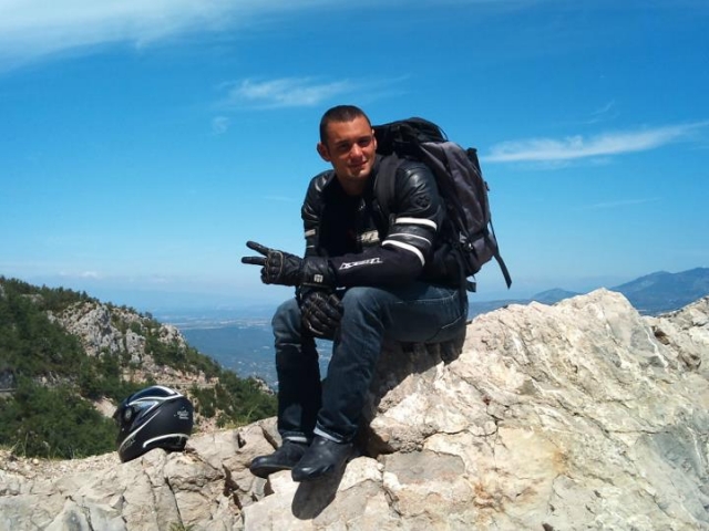 Motard en Alpine Star