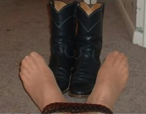 tied feet
