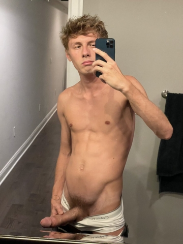 Boy Big Dick Selfie