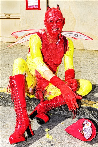 Gay Anal Demon in Red Boots