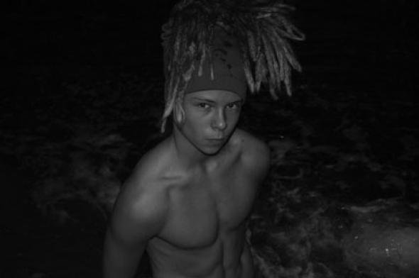 Teenrapper Manzini (Kenneth) one night in Vegas