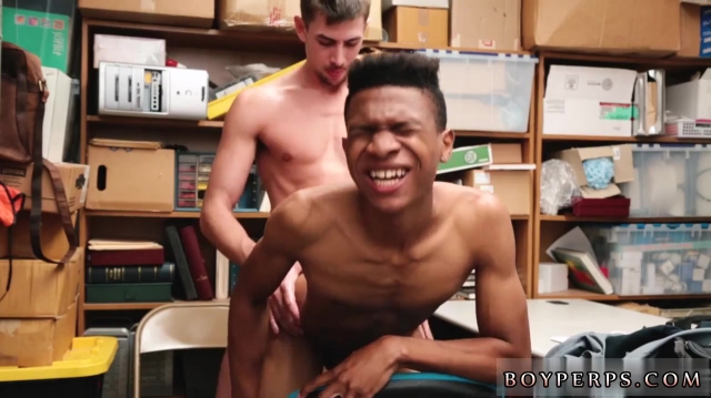 Black Twink taking up hard up his asshole 