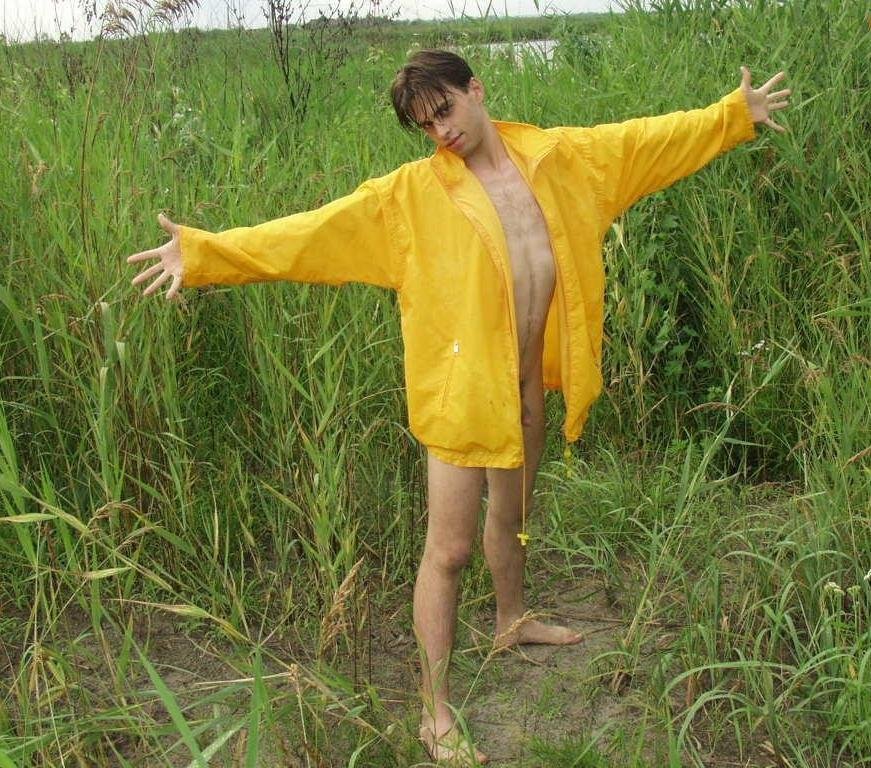 Pit in a raincoat