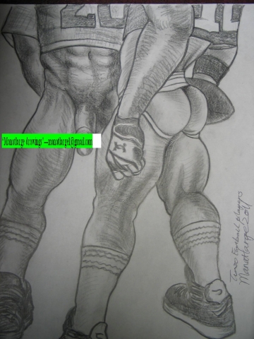 Football player's legs
