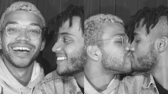 Pretty light skinned black gay couple