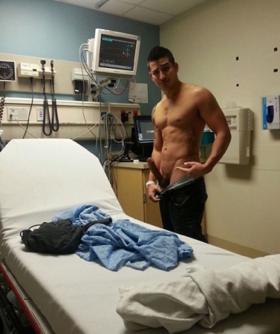 Big Dick Selfie In Hospital Room