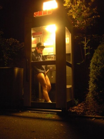 phone booth boner
