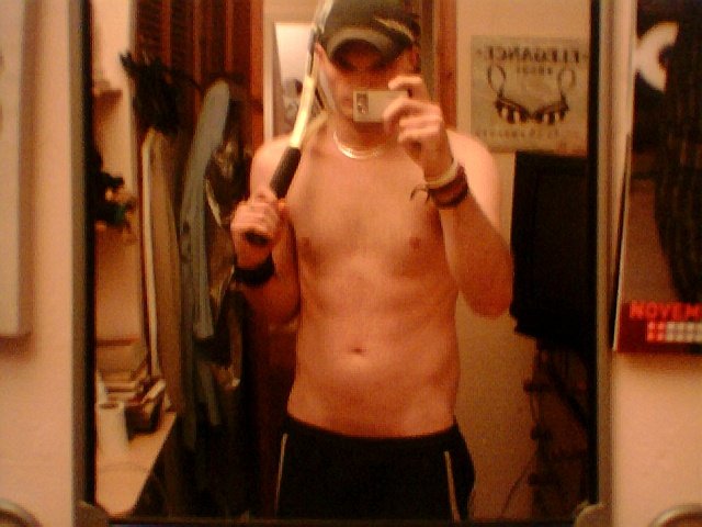 me shirtless