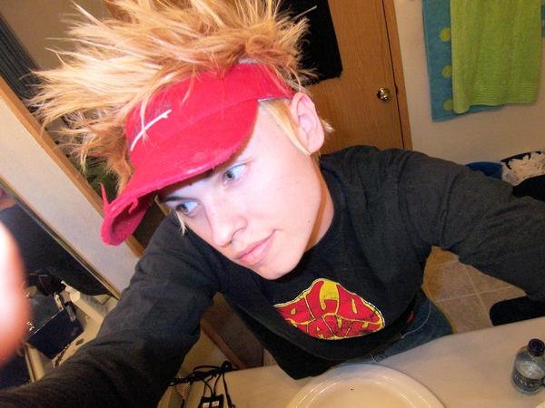 A Cockwhopper, with hot nuts and extra sauce to go