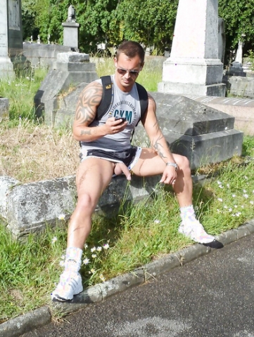 Cock Hanging Out In Public