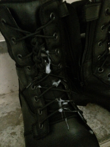 Cum on My Military Boots 