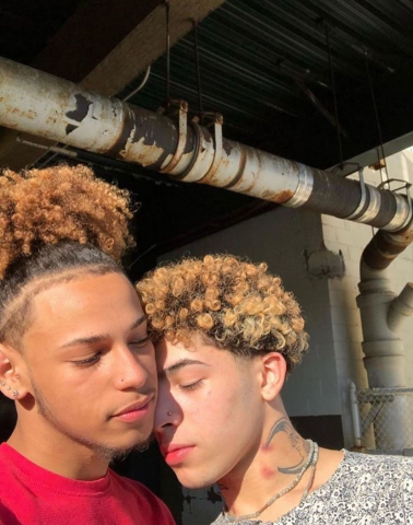 Pretty black gay couple 