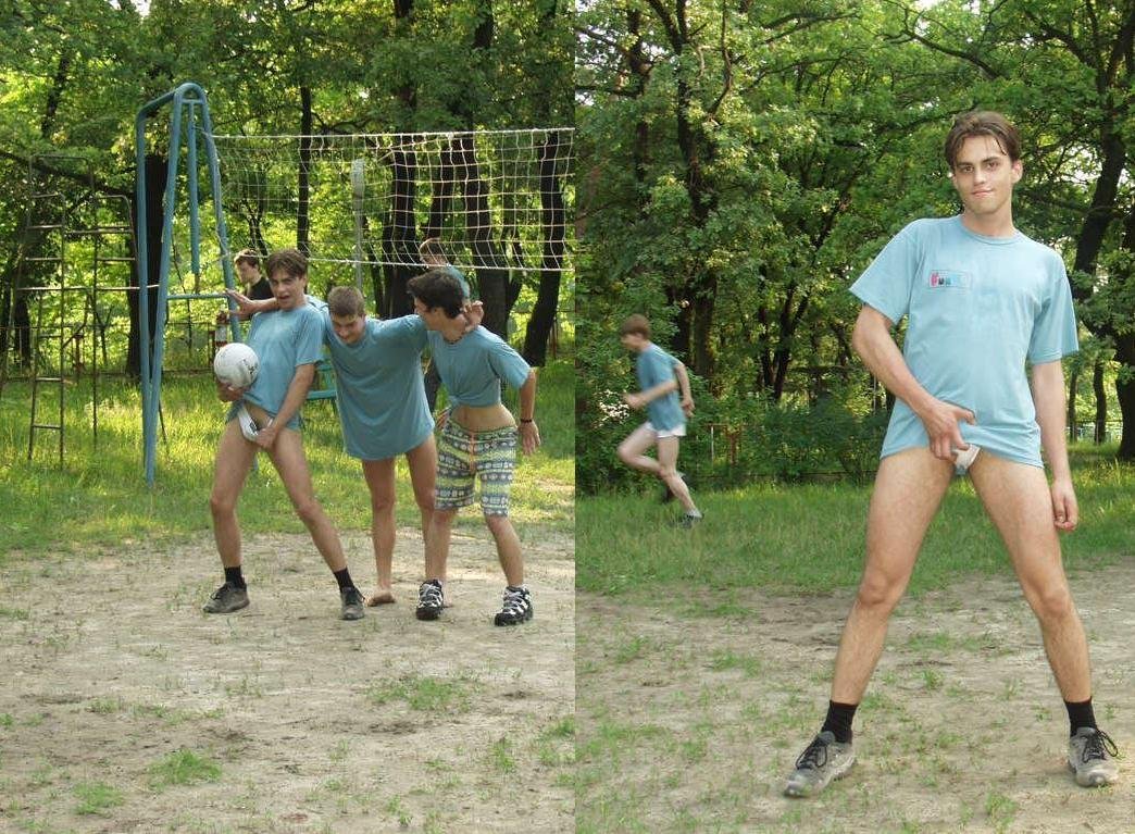 A horny game of beachvolley with Pit and friends