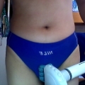 Cam Photos in NILE Swimtrunk with Massage Wand