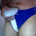 Cam Photos in NILE Swimtrunk with Massage Wand