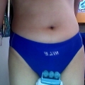 Cam Photos in NILE Swimtrunk with Massage Wand