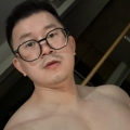 Chinese daddy shows fat dick
