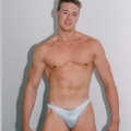 Hunk in s***dos and see through thong