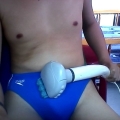 Cam Photos in Blue s***do Swimtrunk