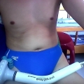 Cam Photos in Blue s***do Swimtrunk
