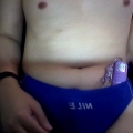 Cam Photos in NILE Swimtrunk with Vibrate Ball