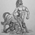 Pan and Centaurs together in anal heaven 