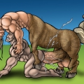 Pan and Centaurs together in anal heaven 