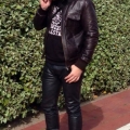 cute guys in leather