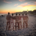 Naked with buds or bro