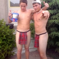More straight guys caught on camera!