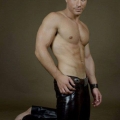 hunks in leather