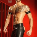 hunks in leather