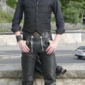 hunks in leather
