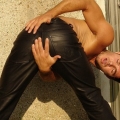 hunks in leather